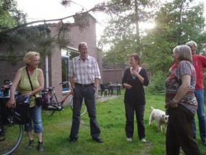 Weerterbergen aankomst fietsters
